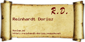 Reinhardt Dorisz névjegykártya